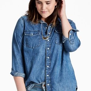 Lucky Brand Western Denim Shirt